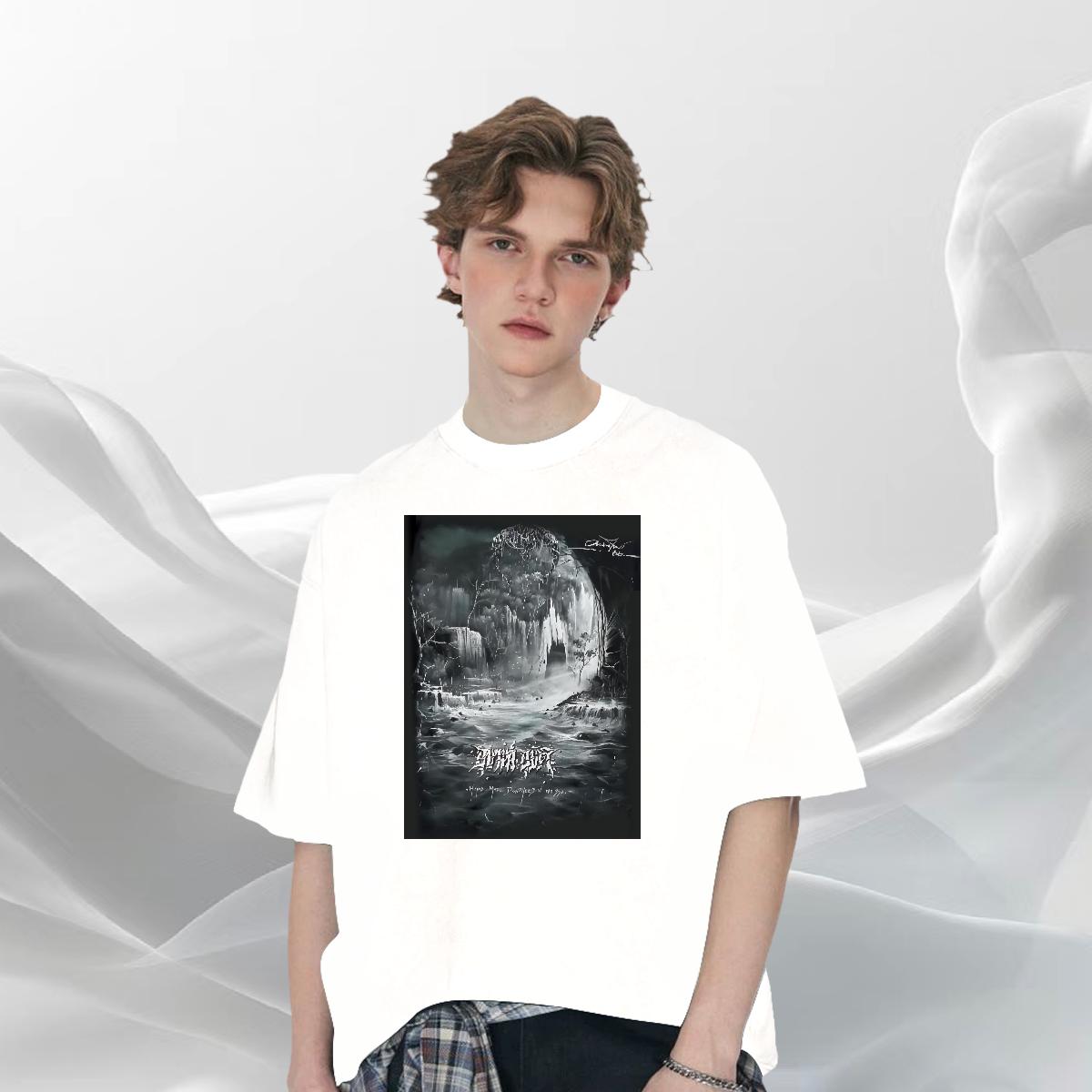 Soft Tshirts Crew Neck Cotton Sports Casual Mens T Shirts Black White Fashion Tees