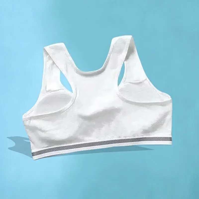 Camisole Camisole Pantie and Bra Girls Underwear Vest Development Teens Suit Pure Cotton Vest Double Layer Hipster Puberty Little Girls WX5.31