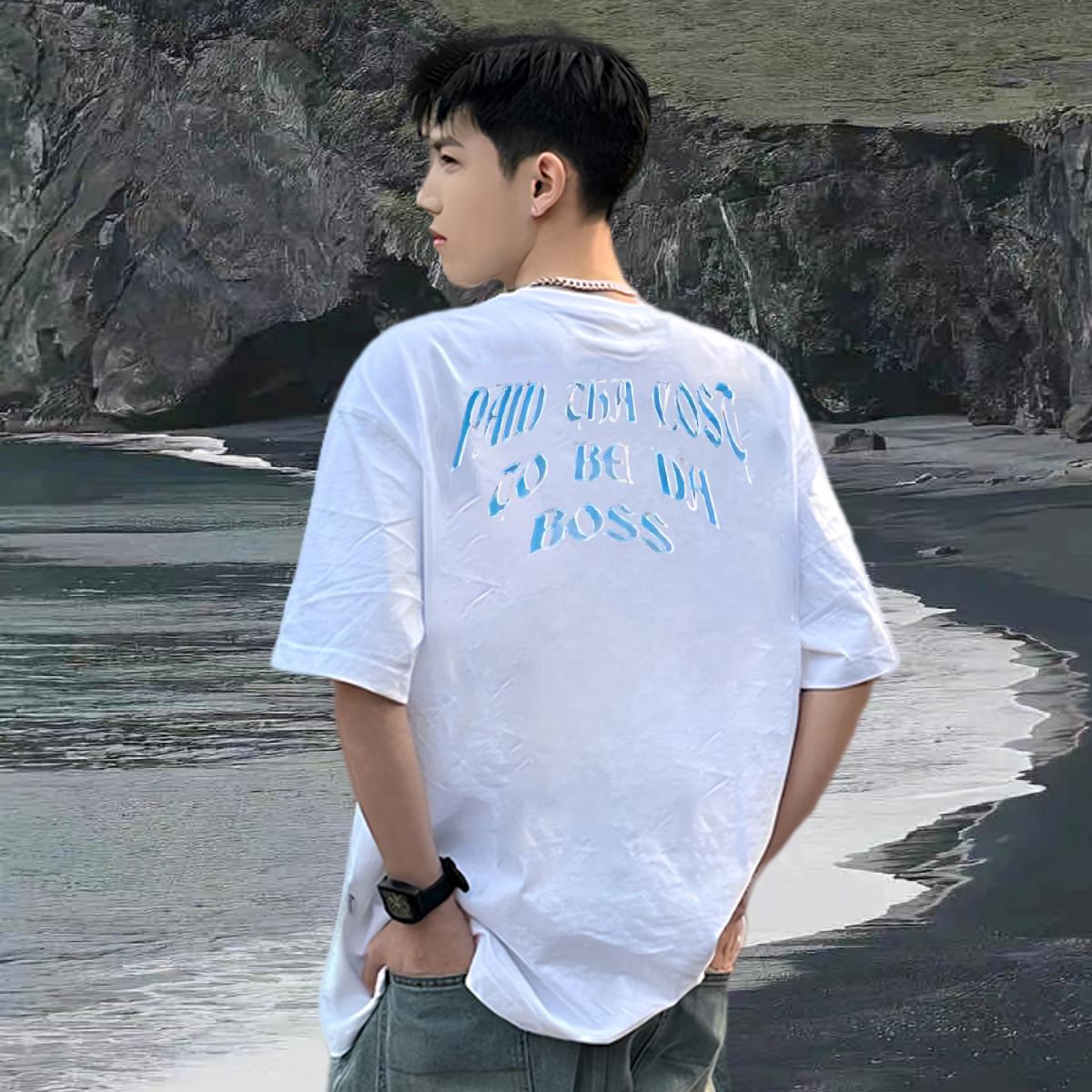 Soft Men Tees Breathable Crew Neck Anime Printing Street Mens T Shirts Plus Size Custom 2024 New Top Tees