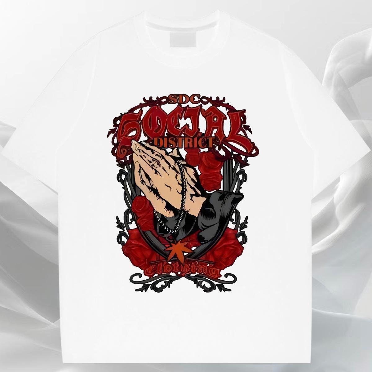 2024 DIY T-Shirts Asian Size Home Outdoor Tshirt for Man Woman Crew Neck Cotton Wholesale Tees Shirts