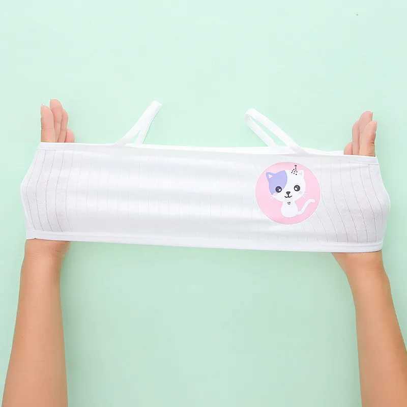 Camisole Camisole 4 pieces of girl bras underwear cotton bras rainbow design youth girl training bras breathable youth girl tops crops WX5.31