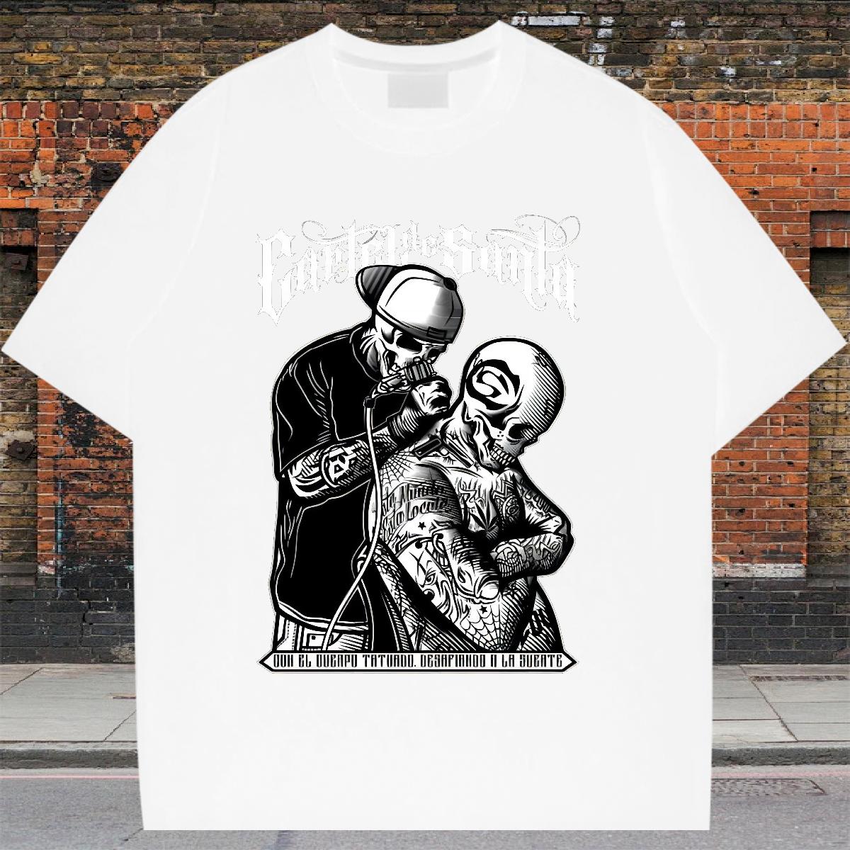 Designer Fashion Men T Shirts Oversized Tshirt for Man Woman Street 180g Cotton Classic Clothings