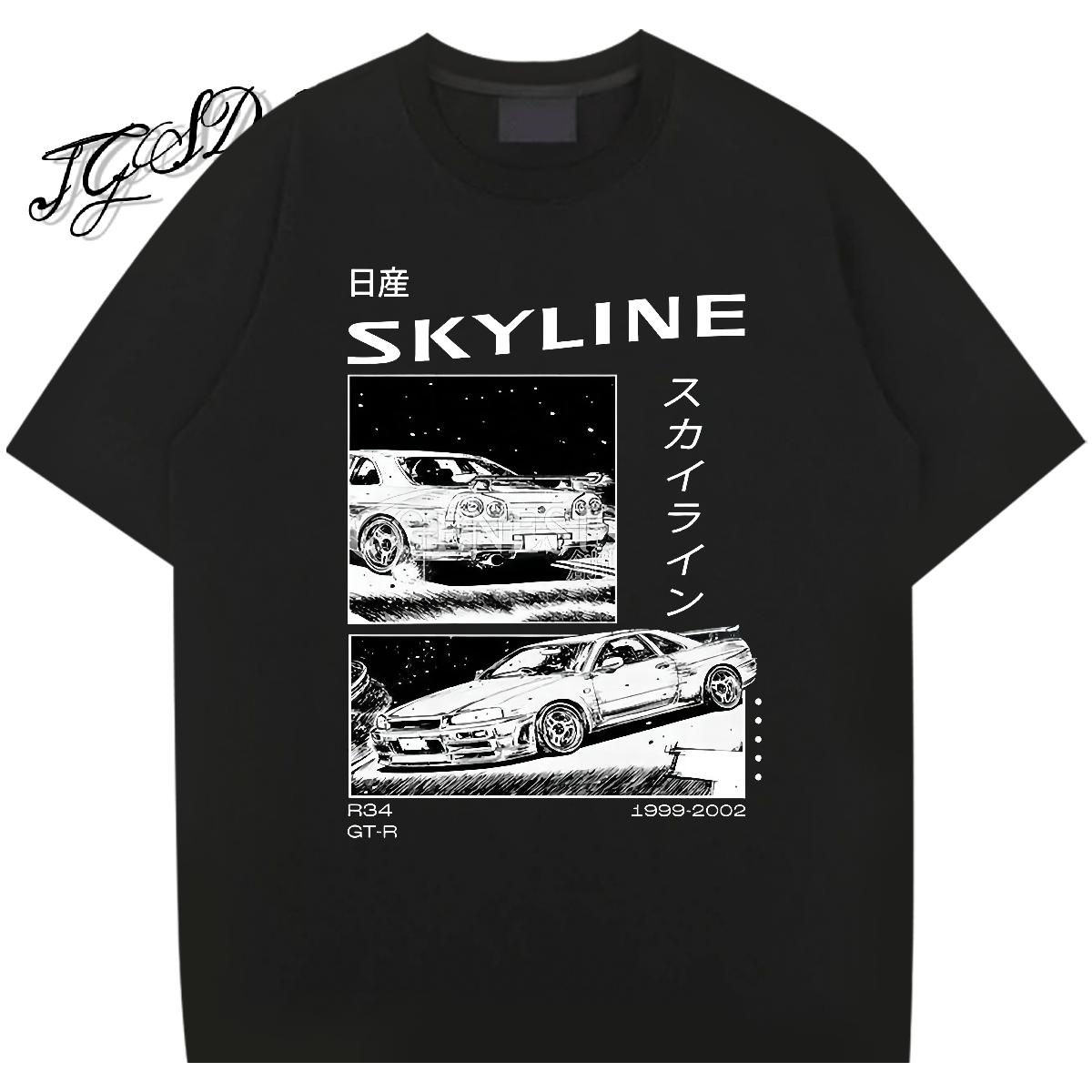 Designer Men Clothes T-Shirt Cotton Breathable Sport T Shirt For Man Cartoon Print 2024 Summer Polos