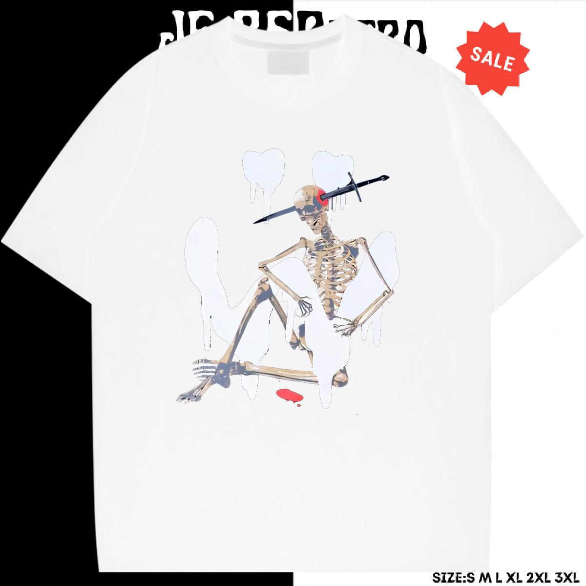 DIY Mens T Shirts Cartoon Print Hip Hop Street Men Tshirts Crew Neck Cotton Breathable Cool Tees Shirts