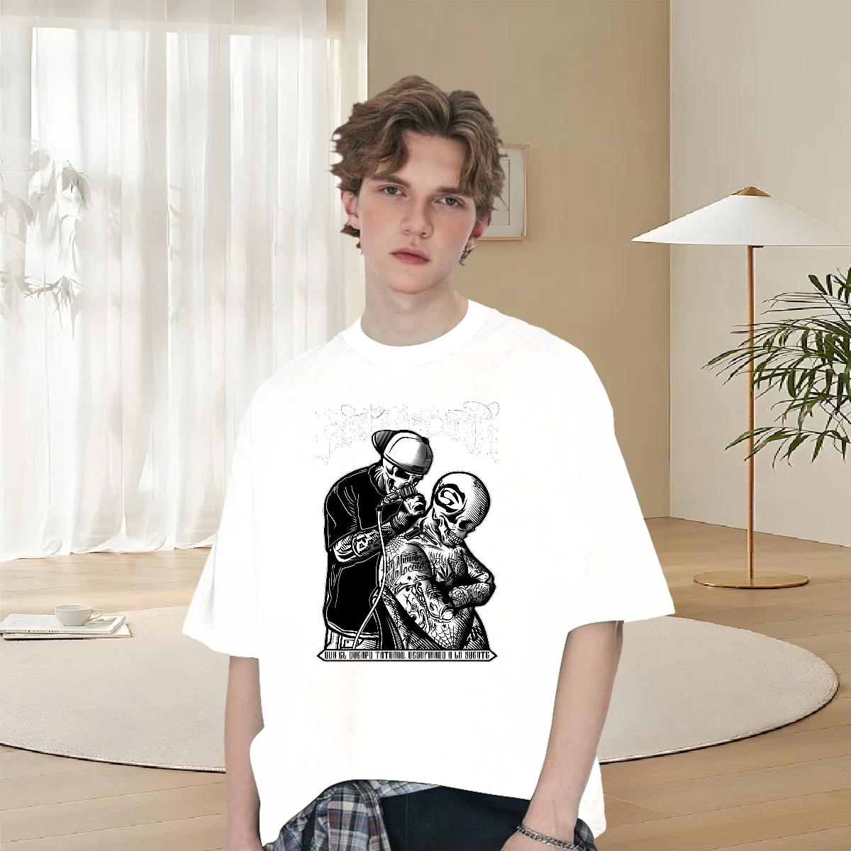 Unisex T shirt Street Round Neck Short Sleeve Men Tshirts 2024 DIY Plus Size Custom Tees Shirts