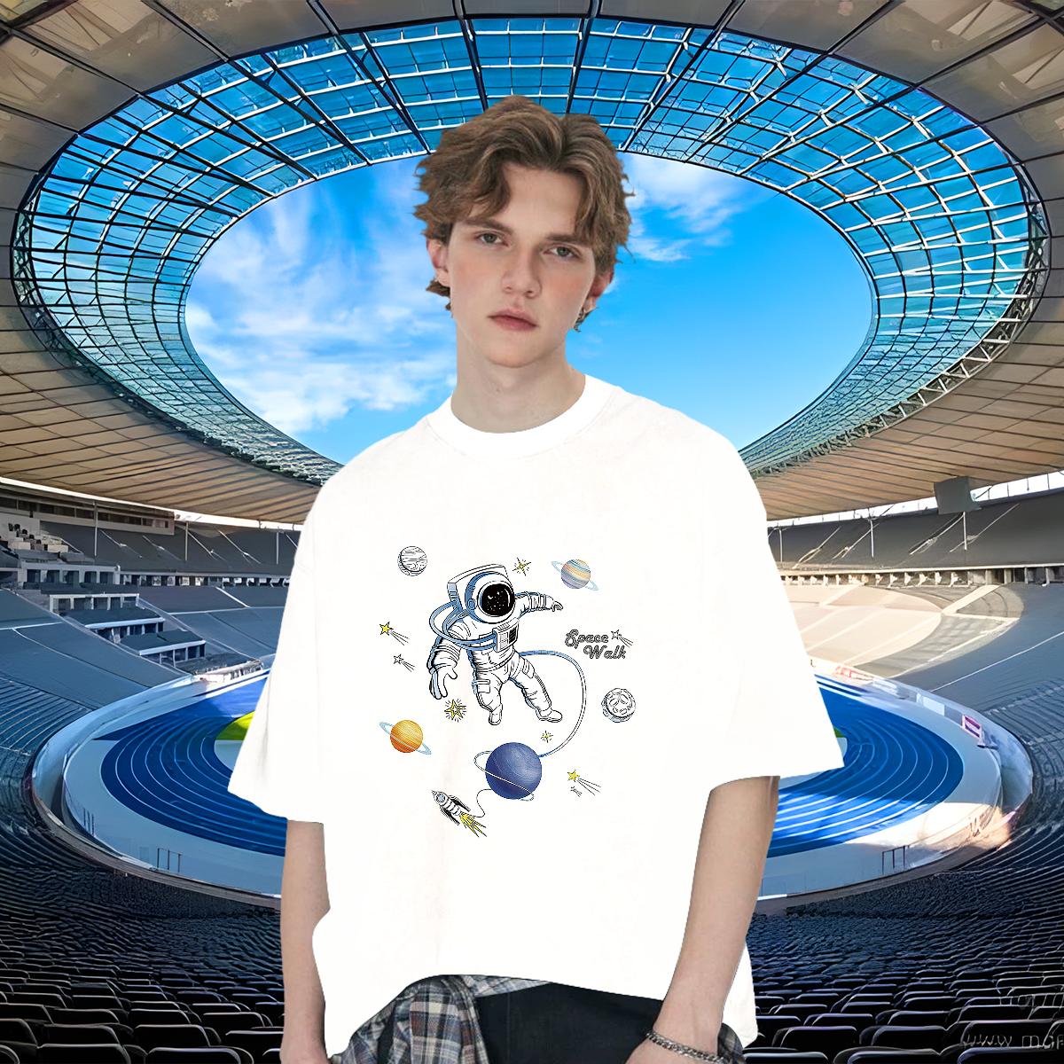 Cool Design Mens T Shirts Sports Casual Breathable Crew Neck Cotton Men Tops Tees Classic Casual DIY Tshirts