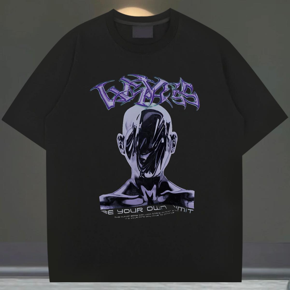 Loose Fit Tshirt for Man Woman Breathable Short Sleeve Street Mens T Shirts Custom Cartoon DIY Customized Tees Shirts