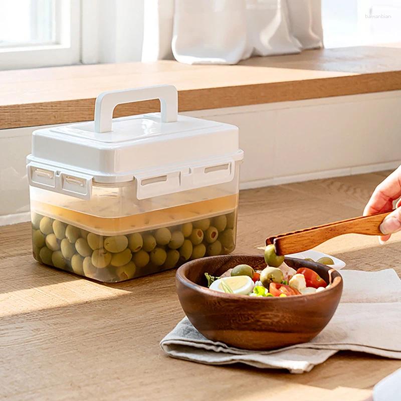 Storage Bottles 4/5L Pickle Jar Leakproof Fermentation Container For Gherkin Sauerkraut Kimchi And
