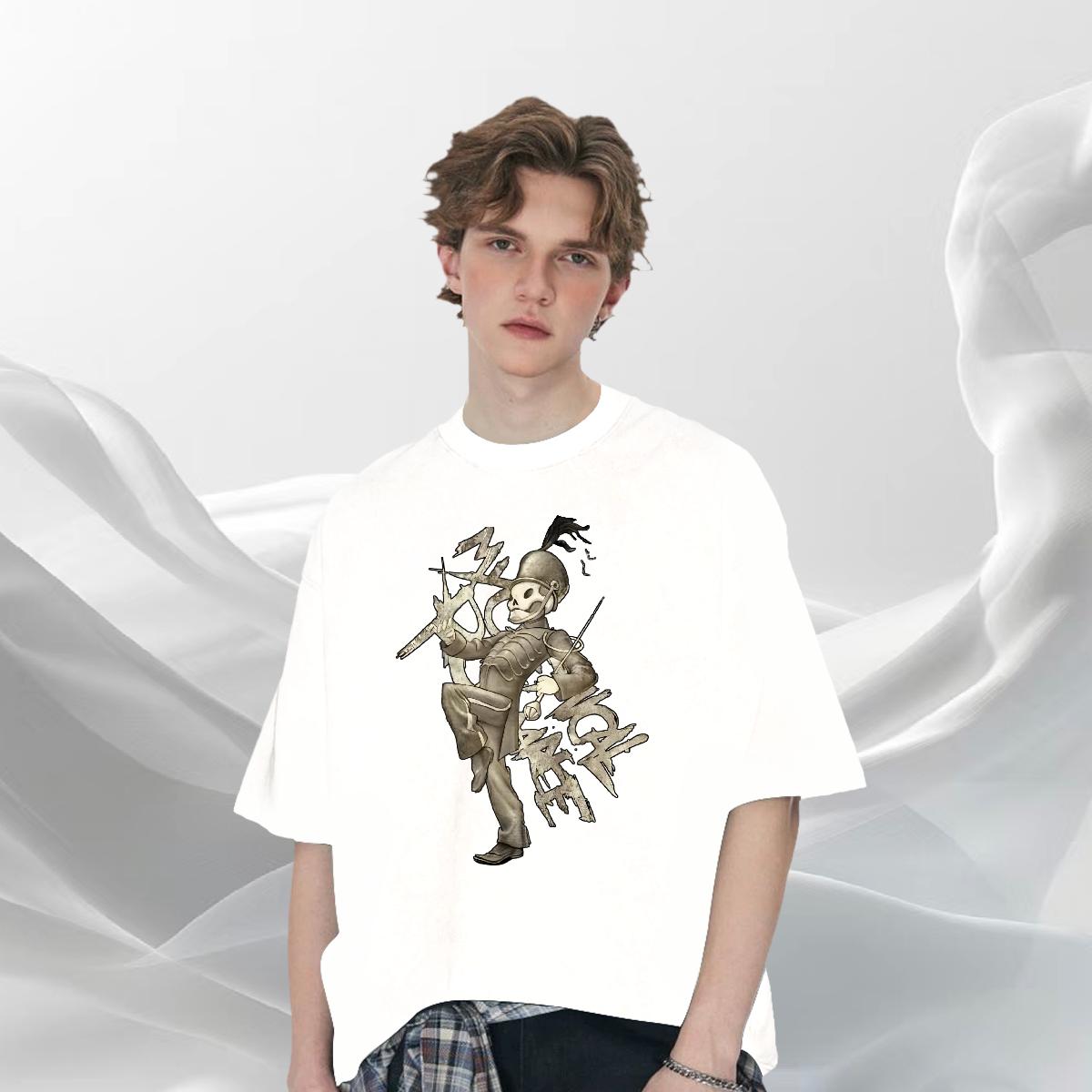 Fashion Design Men T Shirts Customized Daily Wear Men Clothes T-Shirt Short Sleeve Cotton O-Neck Loose Tops Shirt