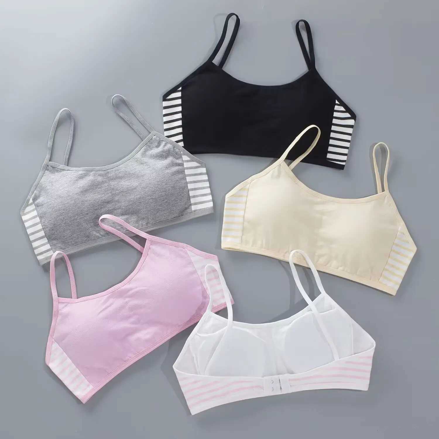 Camisole Camisole Teenager Girls Underwear Tops Crop Teens for Girls Cotton Girls Bra s Sports Bra ren Training Bra WX5.31