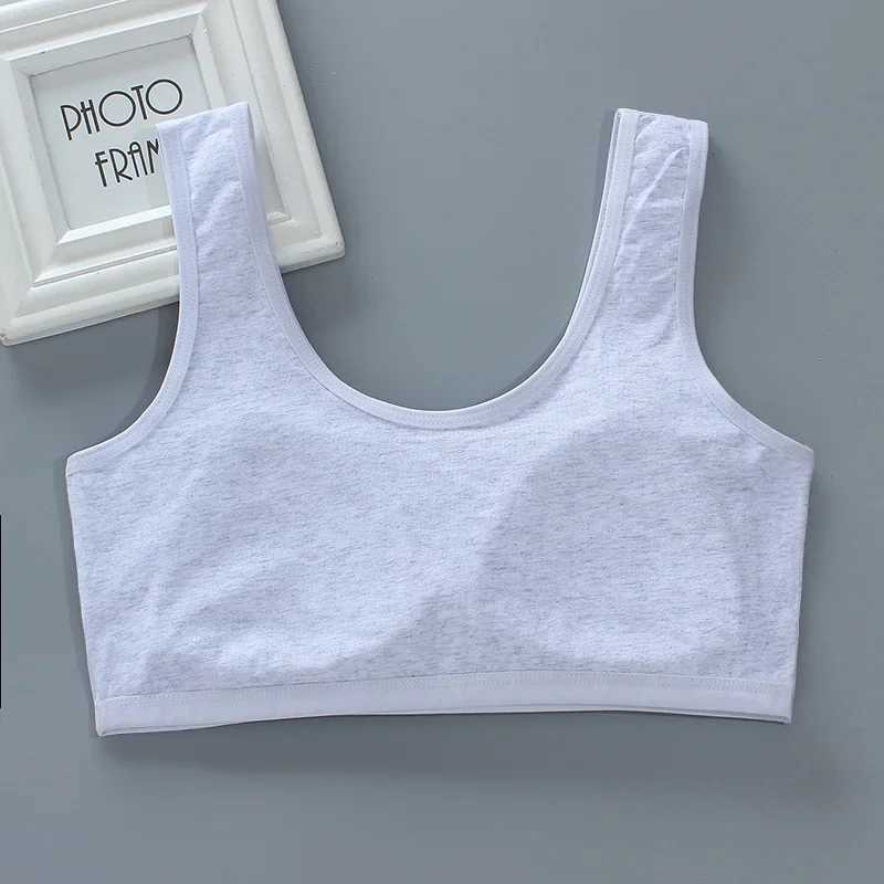 Camisole Camisole Girls Bra Teen Tank Top 50-70kg Strong Girls Suitable for Pure Cotton Enlarged Size 12-18Y Sports Bra Teenage Girls Clothing WX5.31