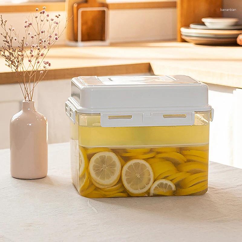 Storage Bottles 4/5L Pickle Jar Leakproof Fermentation Container For Gherkin Sauerkraut Kimchi And