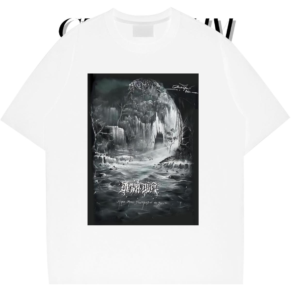 Classic T Shirt For Man DIY Logo Street Casual Men Tshirts Round Neck Short Sleeve Wholesale Tops Tees