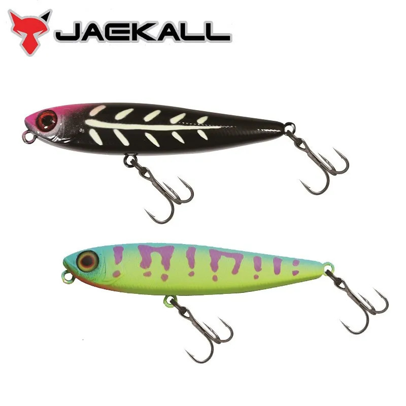 Jackall Chubby Pencil 55Mm 3.1G Top Water Fishing Lure Wide Dog Walk Hard Bait Fresh Water Lures For Fishing 240603