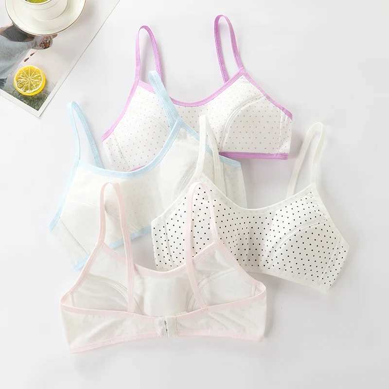 Camisole Camisole 4 pieces/batch girl training bra cotton underwear suitable for comfortable and soft girls breathable bra filling for teenage girls W