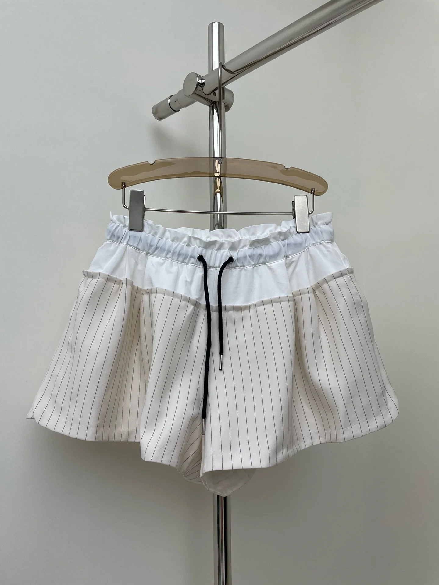 Summer 3D Skirt Pants Striped Fluffy Skirt Slimming Fashion Versatile Womens Shorts 240603