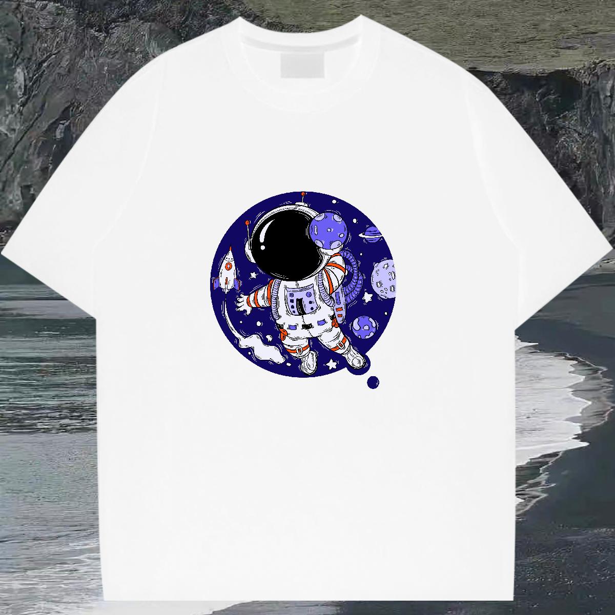 Comfortable T shirt Daily Outfit Breathable Crew Neck Cotton Men Tops Tees DIY Custom Anime Clothings