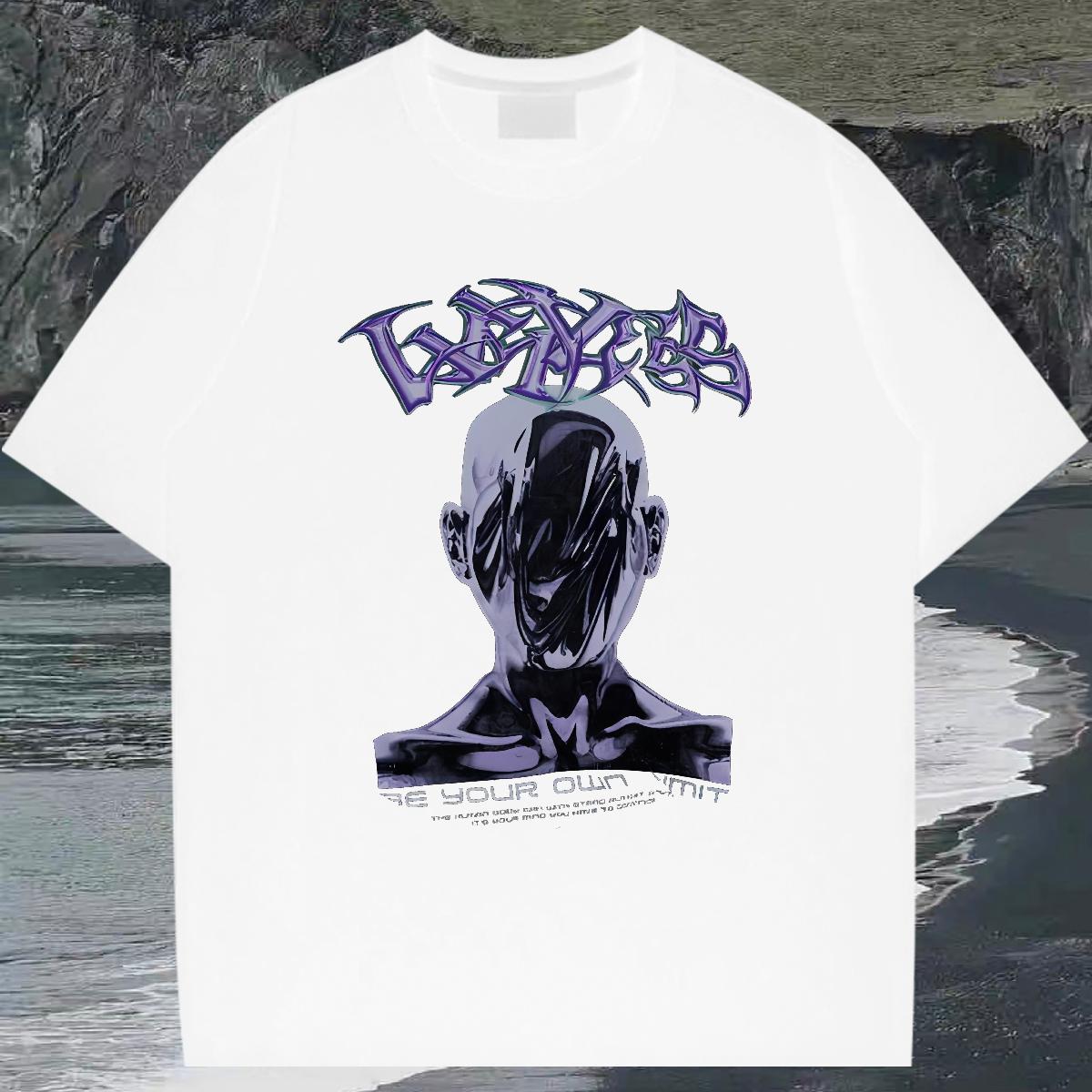 Loose Fit Tshirts Breathable Crew Neck Cotton High Street Hip Hop T-Shirts Oversized Stylist Tee Shirt