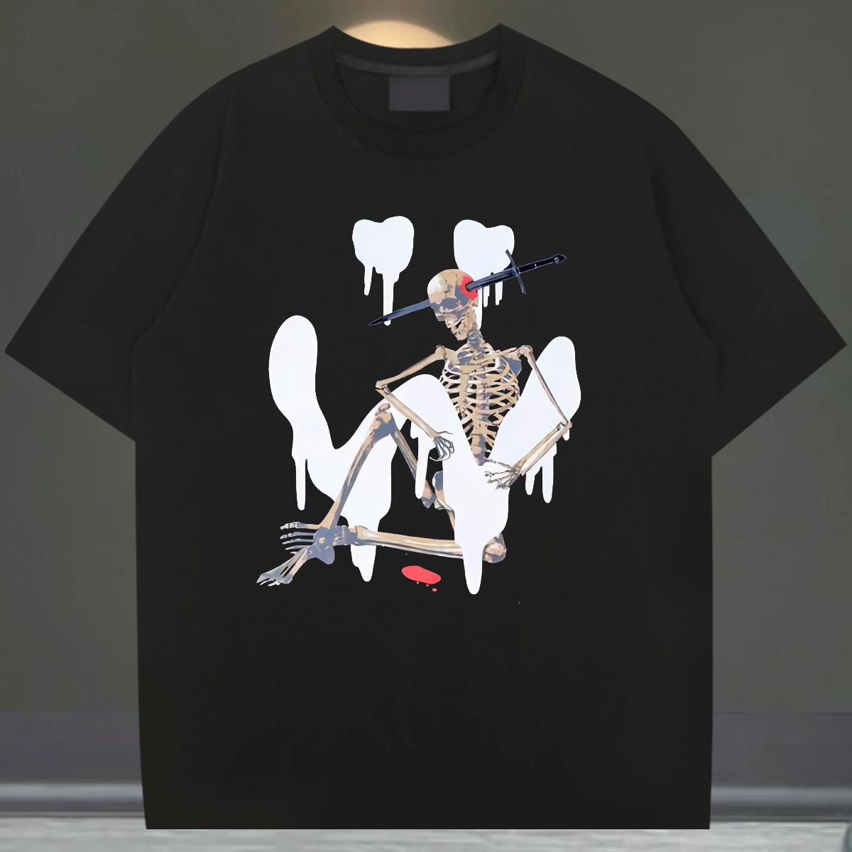 Unisex Men Tshirts Round Neck Short Sleeve Casual T Shirts Men Anime DIY Customized Tee Shirt