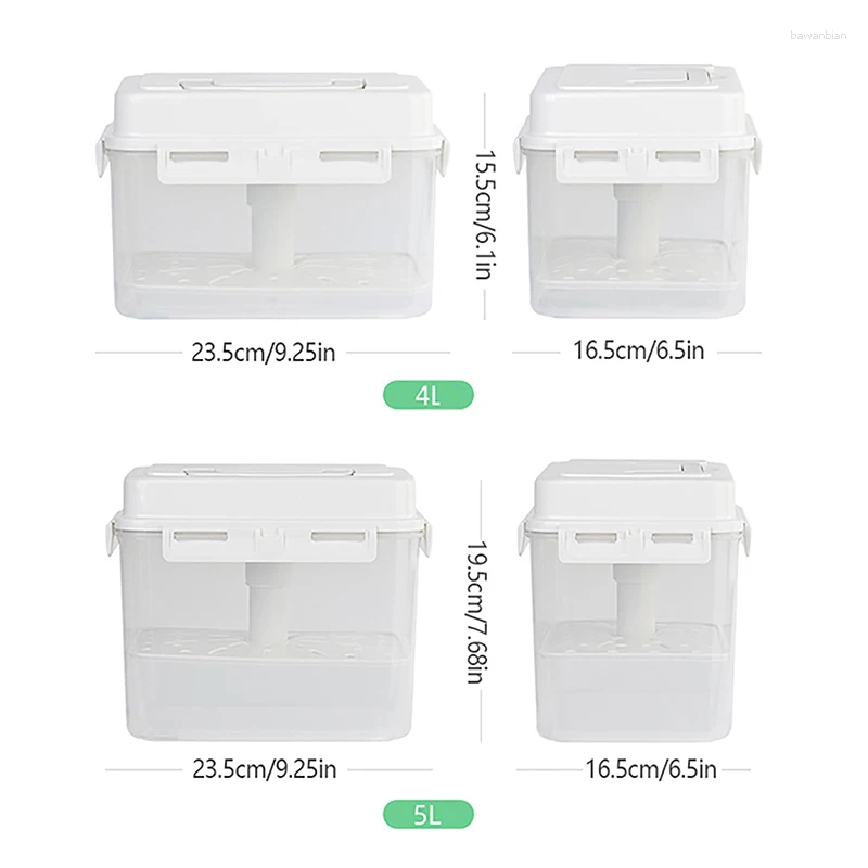 Storage Bottles 4/5L Pickle Jar Leakproof Fermentation Container For Gherkin Sauerkraut Kimchi And