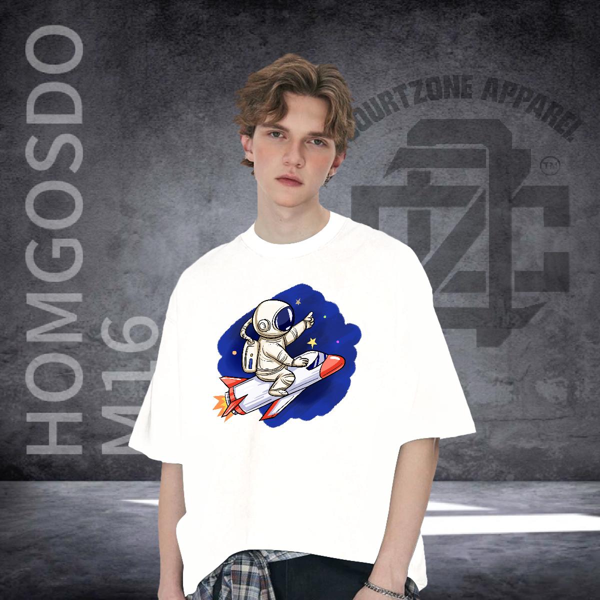 New Designer T-Shirts Cartoon Print Men Tshirts Hip Hop Short sleeve Cotton Soft 5A Tops