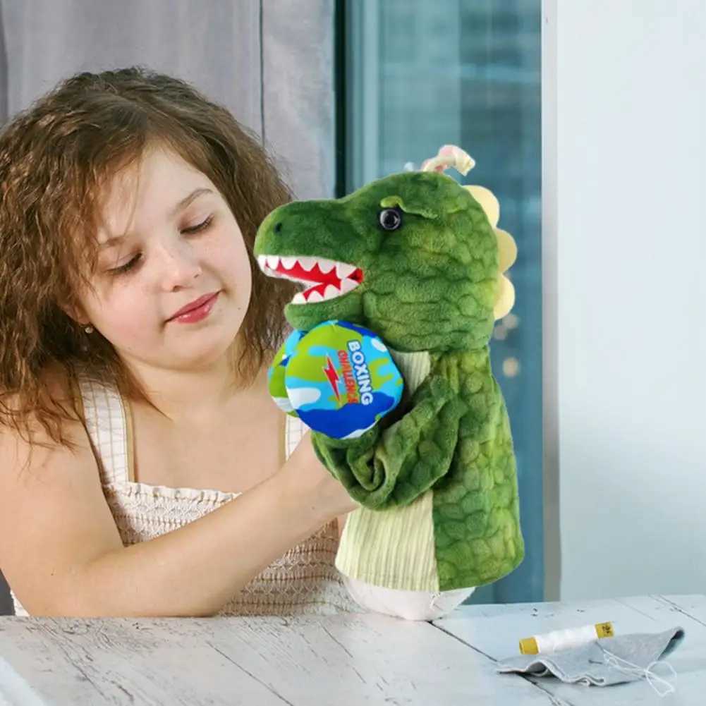 Child's Animated Punching Bag Puppets: Lifelike Dinosaurs and Kangaroos