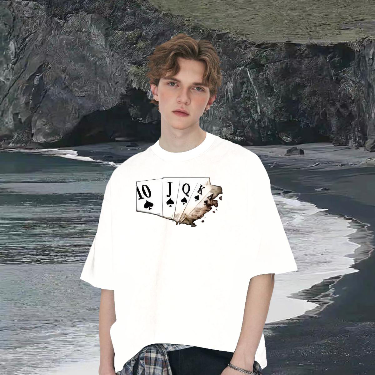 5A T Shirts Men Beach Round Neck Short Sleeve Men Tshirts 2024 DIY DIY Logo Tops Tees