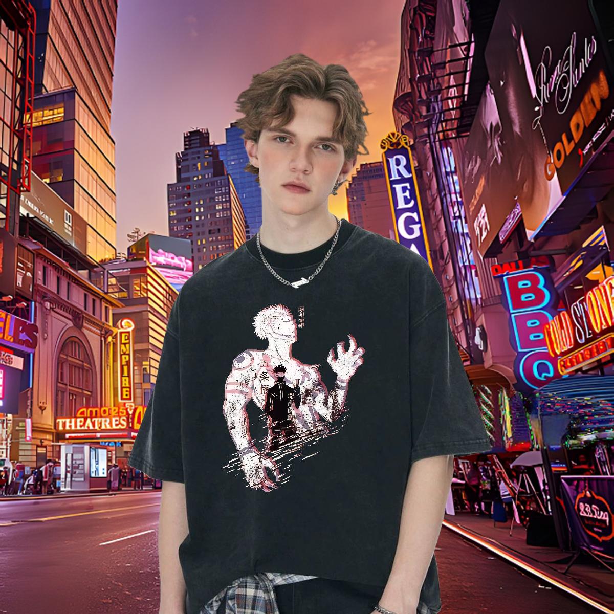 Brand T-Shirts for Men High Street Hip Hop Cotton O Neck Short Sleeves Tshirt for Man Woman Classic Custom Print Plus Size Tshirts