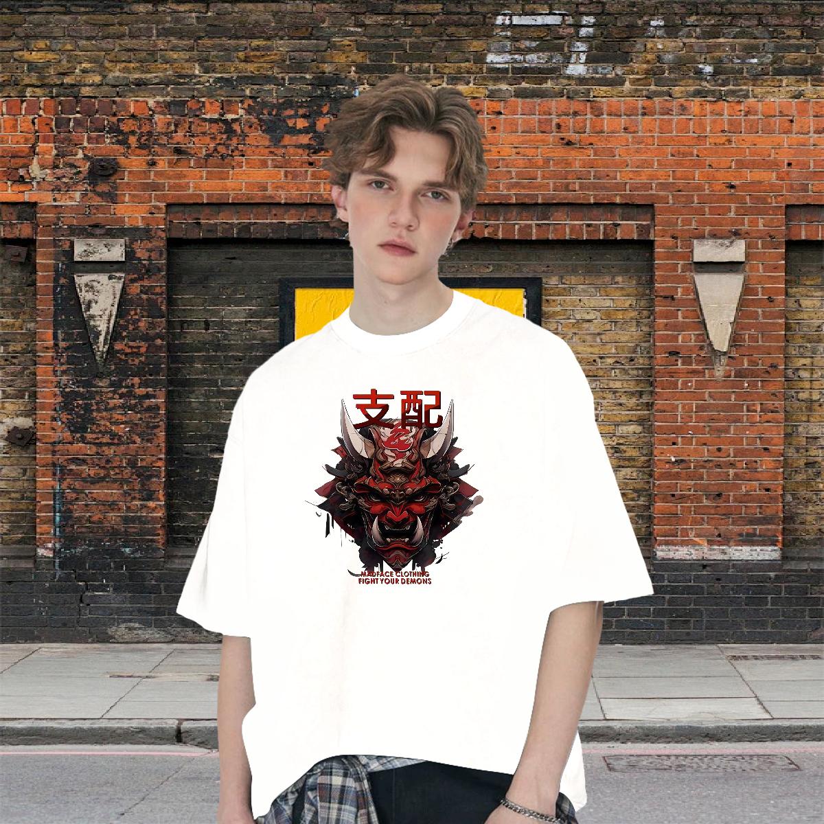 Loose Men Tees Short Sleeve Cotton O-Neck High Street Hip Hop Men T Shirts Custom Printed Fashion New Clothings