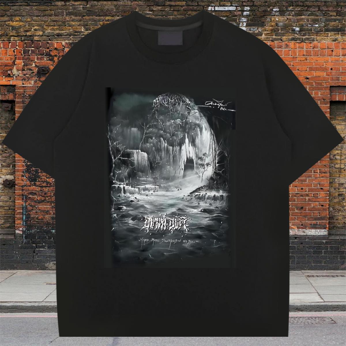 Unisex Men Tops Tees Crew Neck Cotton Casual T shirt Black White Designer Tee Shirt