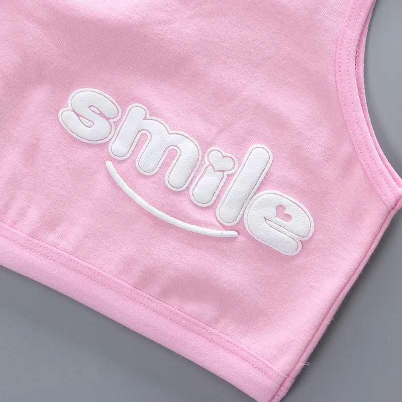 Camisole Camisole 2 pieces/batch training bras vests cotton spandex big girl sports and youth underwear 9-14 years WX5.31