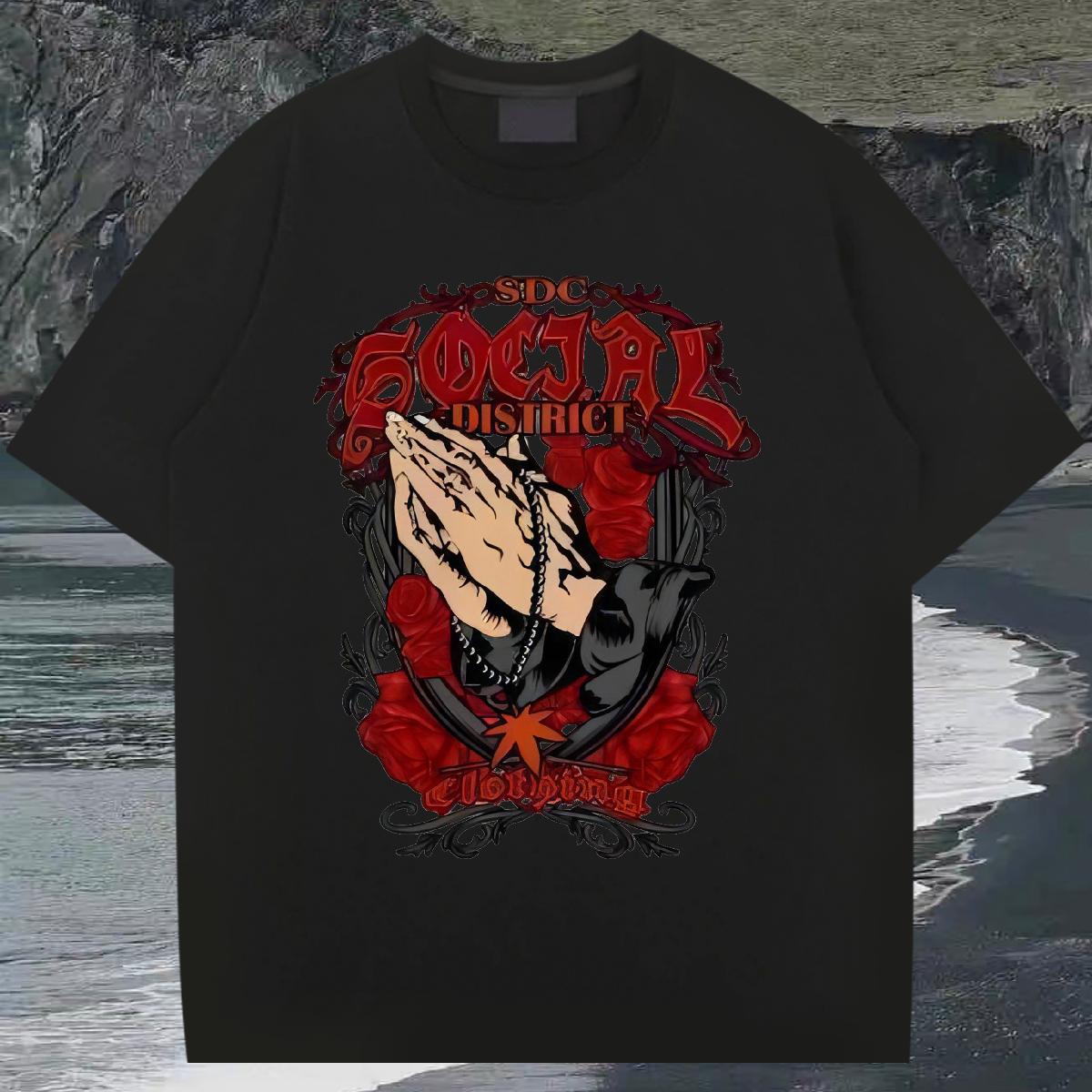 Customized Man T Shirts Skull Sports Casual Mens Tshirts Cotton Breathable Soft Unisex Clothes