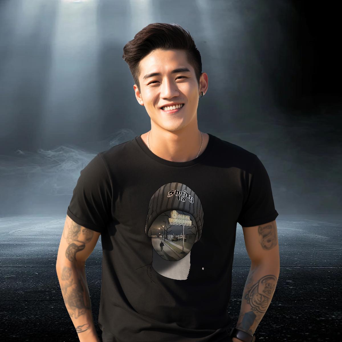 Classic Mens T Shirts 180g Cotton Home Outdoor Tshirts Anime Print 5A Tops Tees