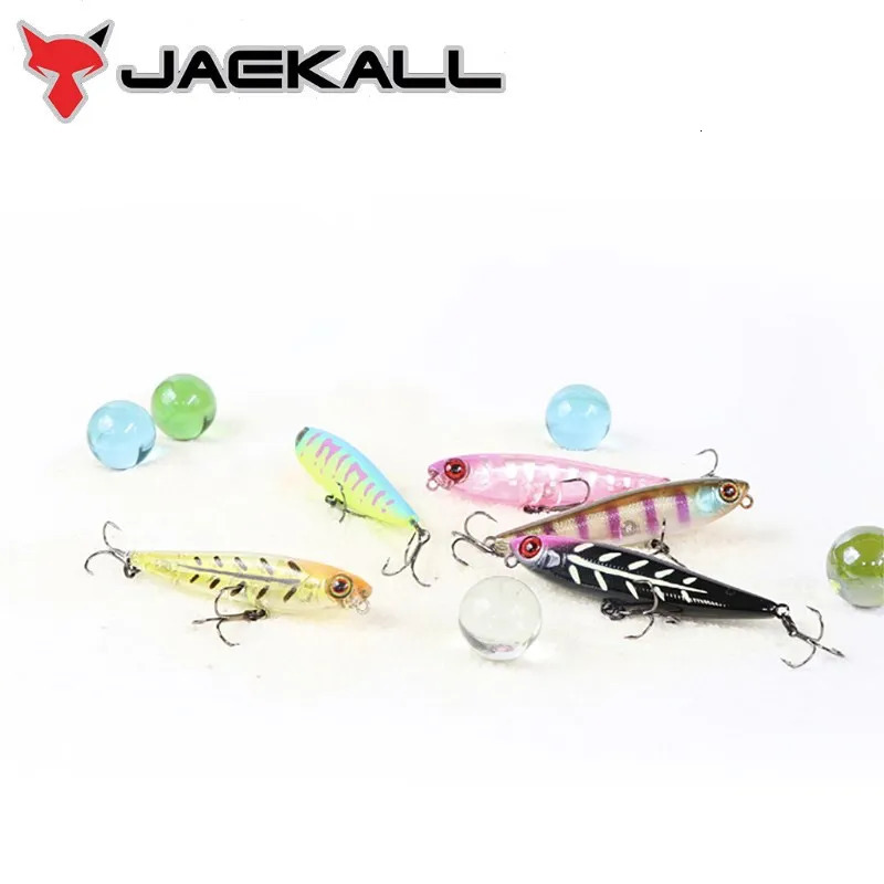 Jackall Chubby Pencil 55Mm 3.1G Top Water Fishing Lure Wide Dog Walk Hard Bait Fresh Water Lures For Fishing 240603
