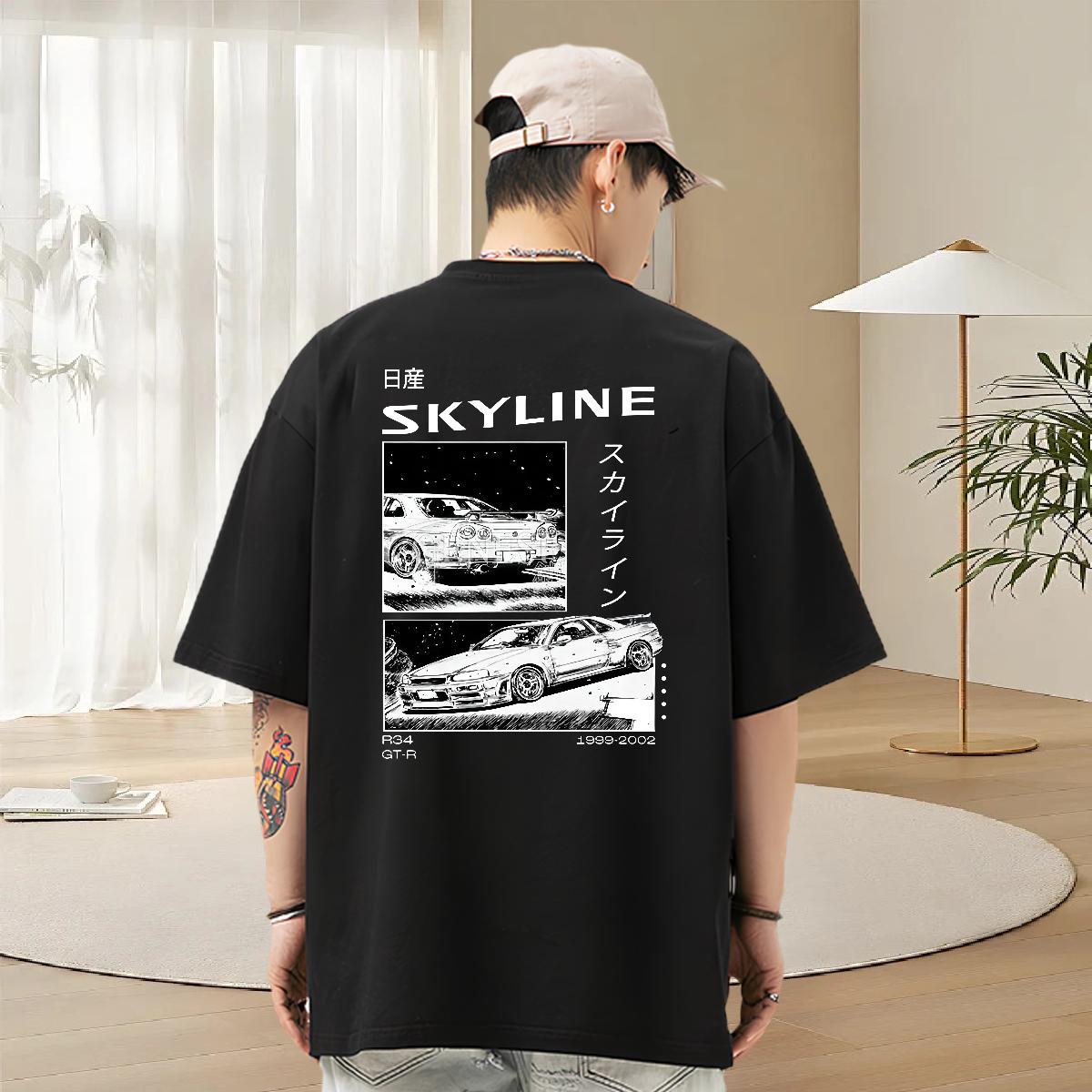 Cool Design T Shirts Men Casual Daily Wear Breathable Crew Neck Cotton Men Tees Fashion New DIY Anime Top Tees