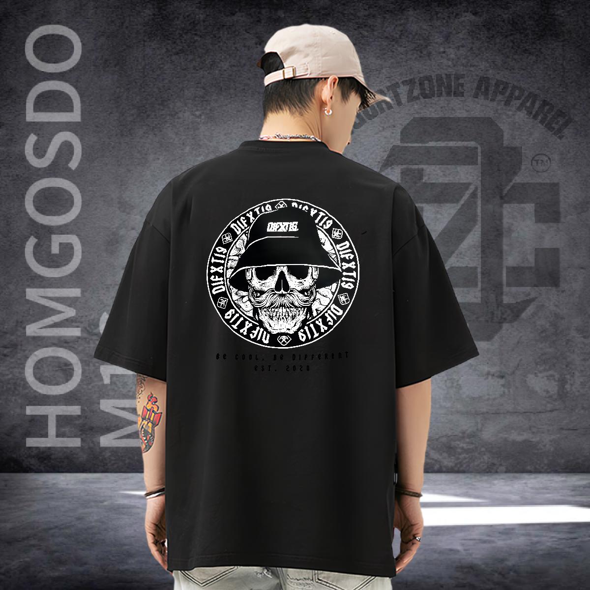 Fashion T shirt DIY Logo Street Men Tshirts Cotton Breathable Wholesale Top Tees