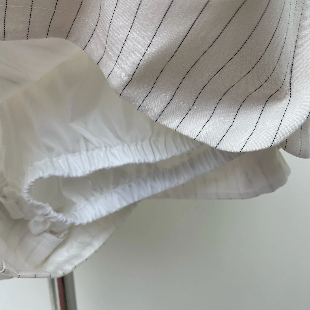 Summer 3D Skirt Pants Striped Fluffy Skirt Slimming Fashion Versatile Womens Shorts 240603