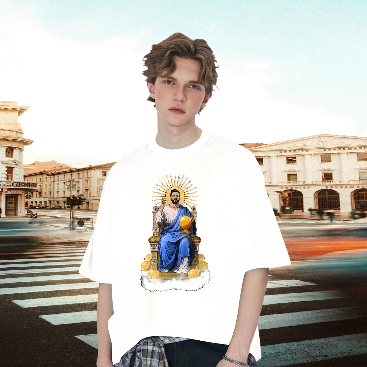 Loose Fit Couples T Shirts Cotton O Neck Short Sleeves Anime Printing Street Men T Shirts Customized Fashion Designer Tops