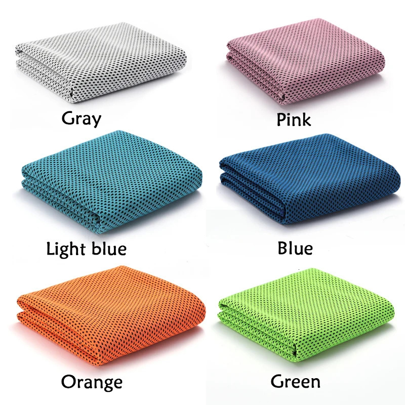 10pcs Sport Cooling Towel Microfiber Instant Cool Ice Face Towels for Gym Swimming Yoga Running Quickdry Cloth 240601