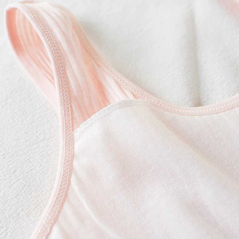 Camisole Camisole 3-piece double-layer bra development girl vest cotton girl bra youth girl clothing 8 10 14 years WX5.31