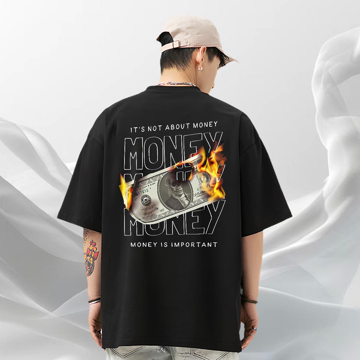 Classic T Shirt For Man 180g Cotton Summer Casual Tshirt for Man Woman Black White Soft Tees Shirts