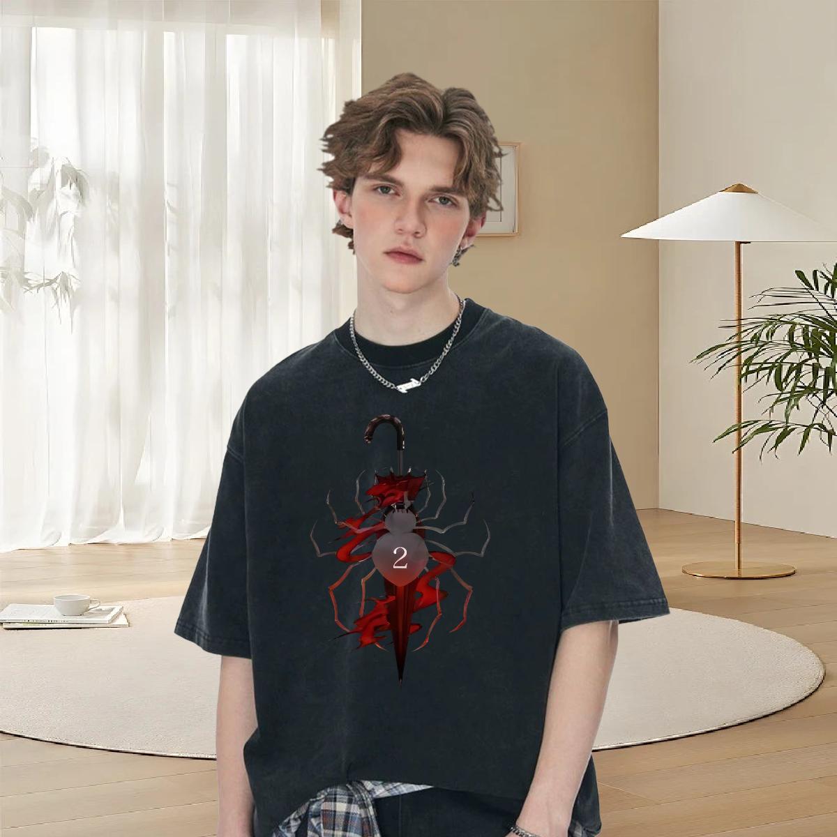 Loose Fit Couples T Shirts Crew Neck Cotton Summer Casual T shirt Custom Print Oversized Classic Tees Shirts