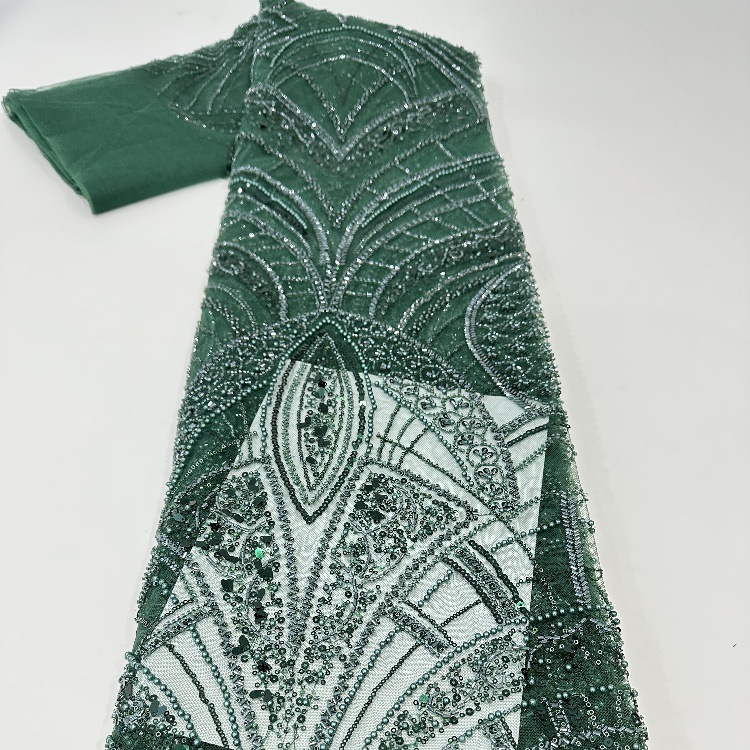 2024 Aso Ebi Plus Size Dark Green Mermaid Prom Dress Lace Beaded Crystals Evening Formal Party Second Reception 50th Birthday Engagement Thanksgiving 