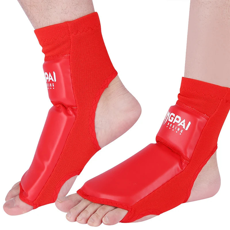 Sanda Wushu Instep Guard Muay Thai Ankle Protective Boxing Taekwondo Training Foot Support MMA Protector Gear Martial Arts Sock 240603