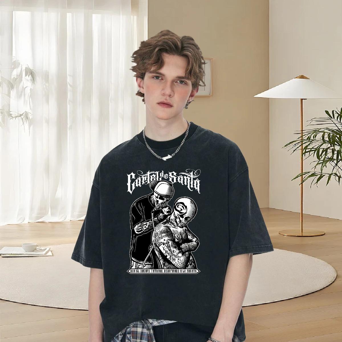 Unisex T shirt Street Round Neck Short Sleeve Men Tshirts 2024 DIY Plus Size Custom Tees Shirts