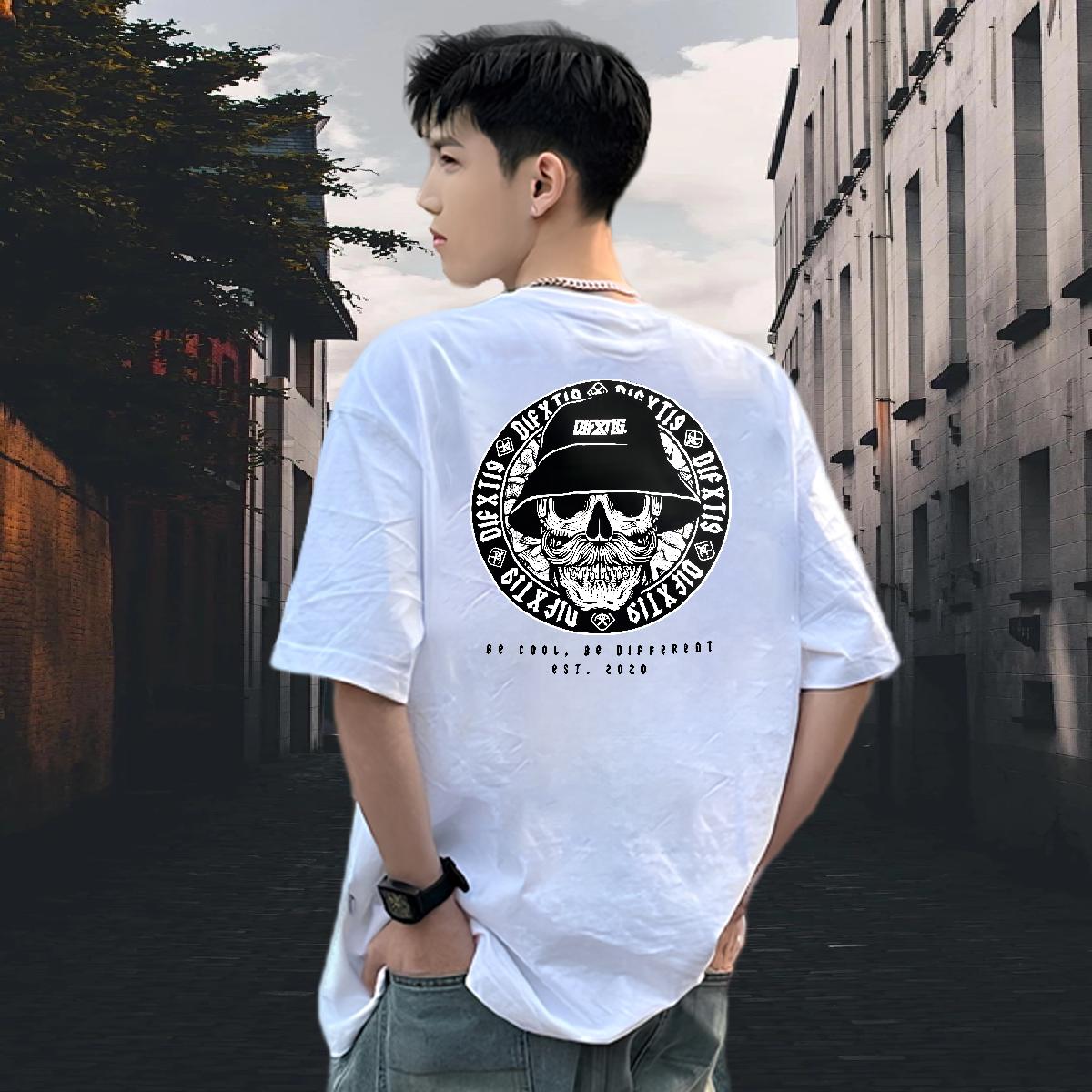2024 T shirt Custom Daily Wear Couples T Shirts O-Neck Short Sleeve Cotton Loose Tee Shirt