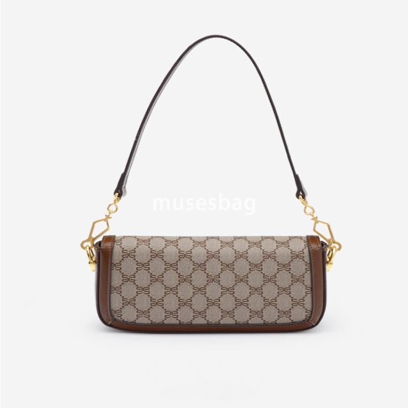 Summer New Old Flower Shoulder Bag, European and American Retro Small Square Bag Fashionable and Versatile High Grade Crossbody Bag
