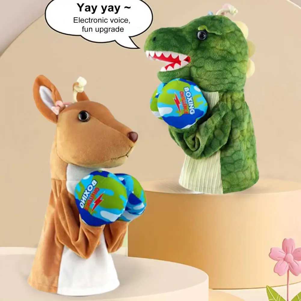 Child's Animated Punching Bag Puppets: Lifelike Dinosaurs and Kangaroos