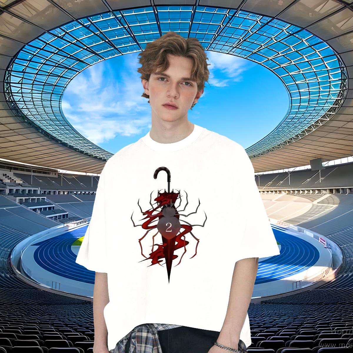 Popular Tshirts Crew Neck Cotton Hip Hop Man T Shirts Anime Print Wholesale Tops Shirt