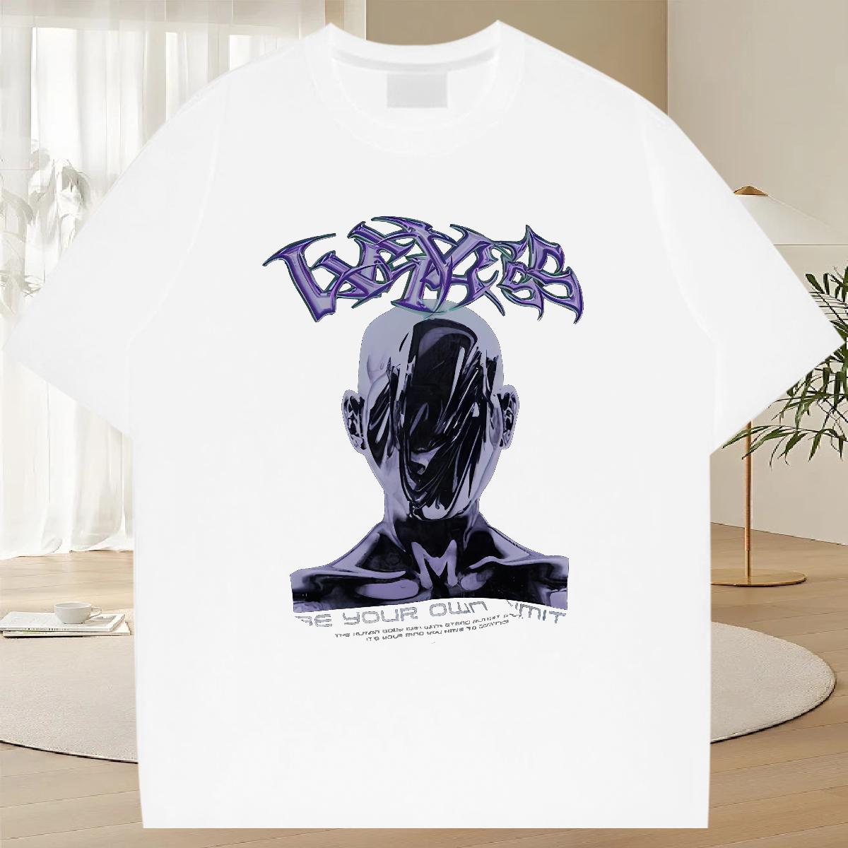 Cool Men Clothes T-Shirt O-Neck Short Sleeve Cotton Hip Hop T Shirts Men Floral Print Classic Casual Tees